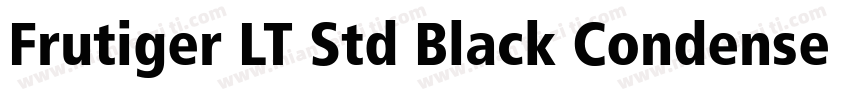 Frutiger LT Std Black Condensed字体转换